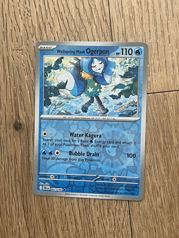 Pokemon Destined Rivals Wellspring Mask Ogerpon 067/182 Holo