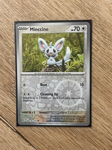 Pokémon TCG Minccino Scarlet & Violet-Temporal Forces 136/162 Holo