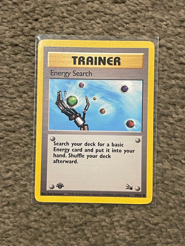 Pokemon Energy Search 1st Edition 59/62 - Fossil