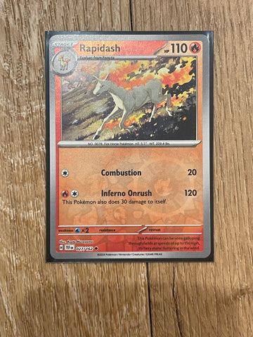 Pokémon TCG Rapidash Scarlet & Violet-Temporal Forces 027/162