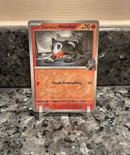 Pokemon TCG Team Rockets Houndour Scarlet & Violet - Destined Rivals 037/182 Holo