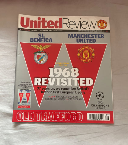 Manchester United - United Review v Benfica Champions League programme