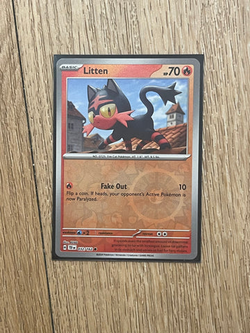 Pokémon TCG Litten Scarlet & Violet-Temporal Forces 032/162 Holo