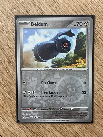 Pokémon TCG Beldum Scarlet & Violet-Temporal Forces 113/162 Holo