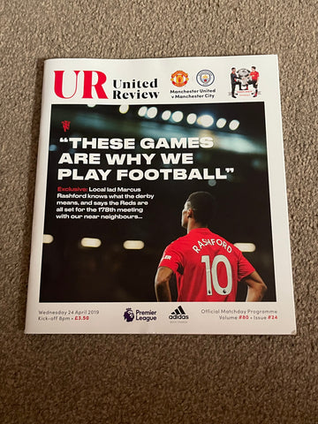 Manchester United - United Review v Manchester City Premier League Programme