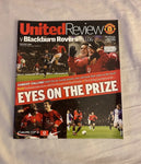 Manchester United - United Review v Blackburn League Cup Programme