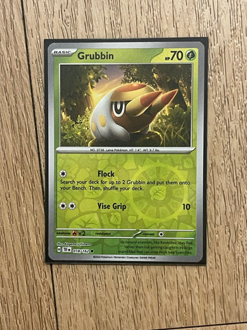 Pokémon TCG Grubbin Scarlet & Violet-Temporal Forces 018/162 Holo