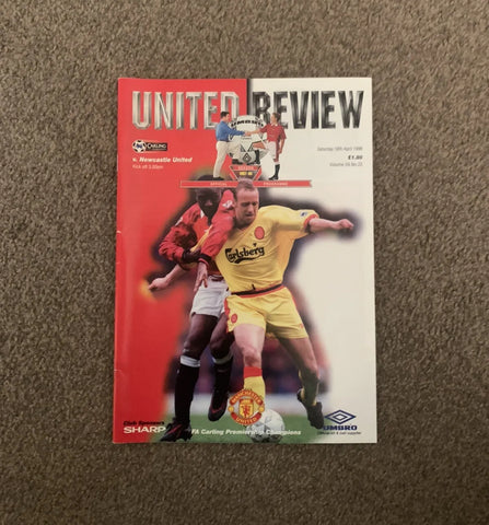 Manchester United - United Review v Newcastle United Premier League Programme