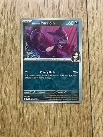 Pokemon Destined Rivals Marnie’s Purrloin 130/182