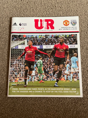 Manchester United - United Review v West Bromwich Albion Premier League Programme