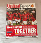 Manchester United - United Review v West Ham United Premier League Programme