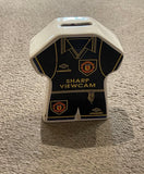 Manchester United Money Box 1995 Away Shirt Design Vintage Ceramic