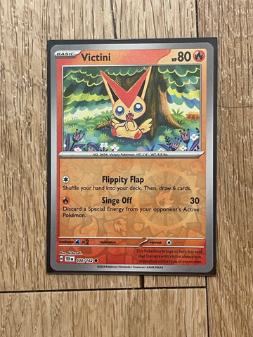 Pokémon TCG Victini Scarlet & Violet-Temporal Forces 030/162 Holo