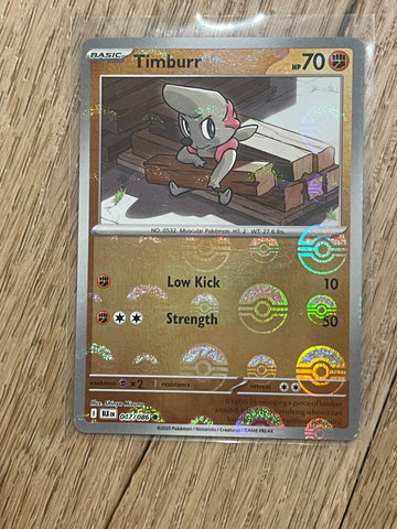 Pokemon Timburr - 047/086 Black Bolt Holo