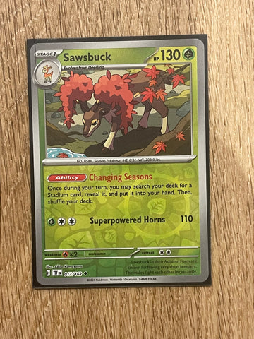 Pokémon TCG Sawsbuck Scarlet & Violet-Temporal Forces 017/162 Holo