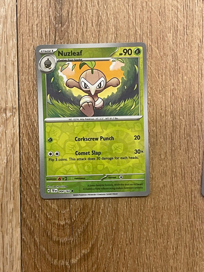 Pokémon TCG Nuzleaf Scarlet & Violet-Temporal Forces 004/162 Holo