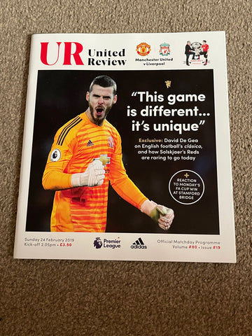 Manchester United - United Review v Liverpool Premier League Programme