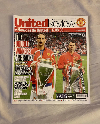 Manchester United - United Review v Newcastle United Premier League Programme