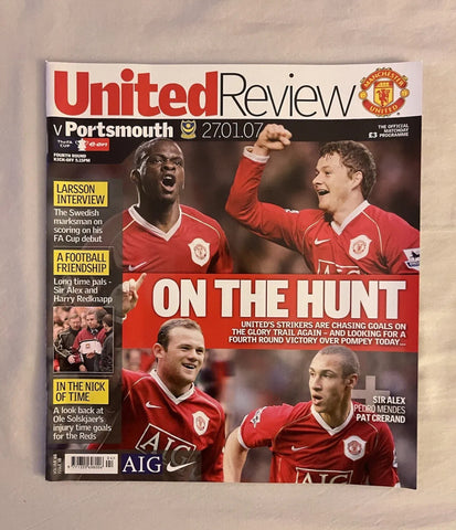 Manchester United - United Review v Portsmouth FA Cup Programme