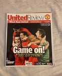 Manchester United - United Review v West Ham United Premier League Programme
