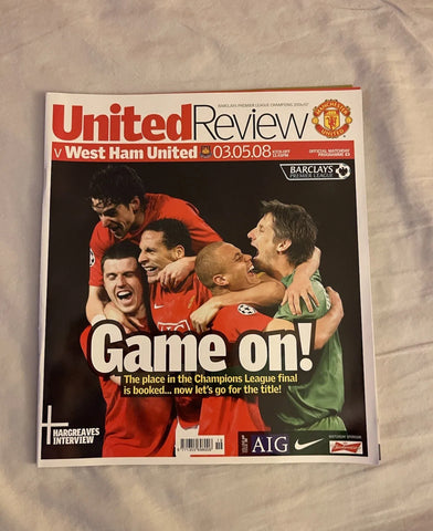 Manchester United - United Review v West Ham United Premier League Programme