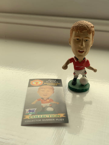 Paul Scholes Manchester United Corinthian Figure and Card